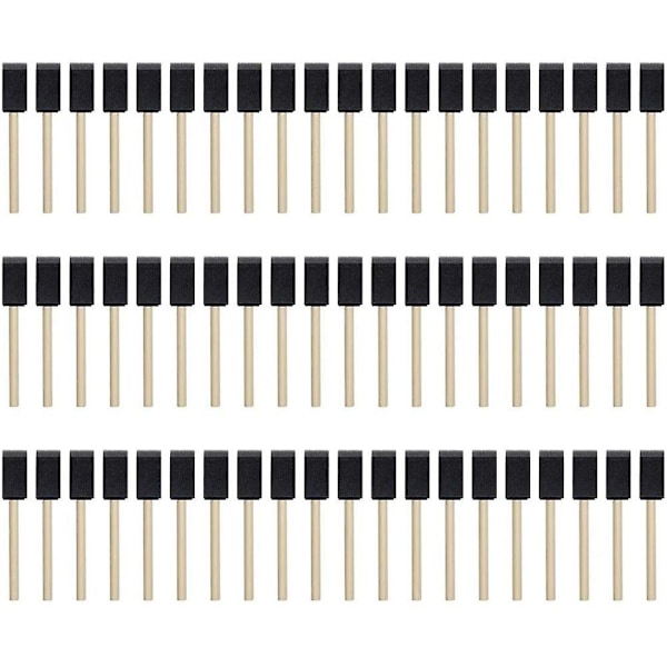 100 stk skumbørster, svamp trehåndtak malingsbørste, skumbørster, 1 tommers skumbørste malingssett f
