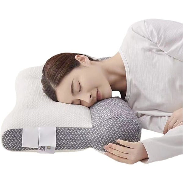 Ergonomic Pillow Orthopedic Corrective Traction Contour Pillow Sleeping Pillow for Neck Pain for All Sleeping Positions Neck Pillows