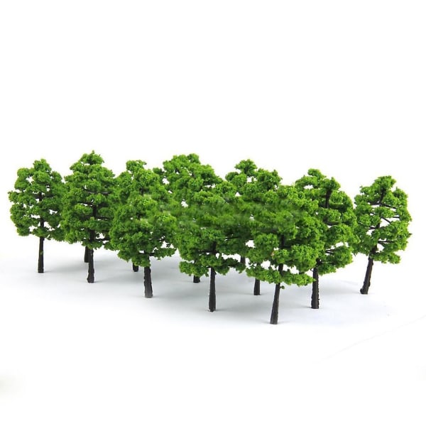 Farfi 20 modellträd Tåg Järnväg Diorama Wargame Park Landskap Gröna växter Dekor