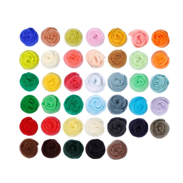 70 färger filtbollar per färg DIY Hand Craft filtfibergarn