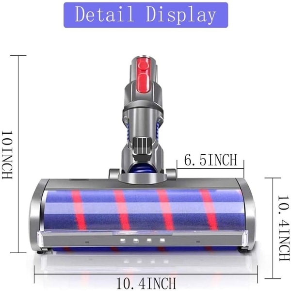 Dyson gulvmunnstykke Soft Roller for Dyson V7 V8 V10 V11 Vacuu