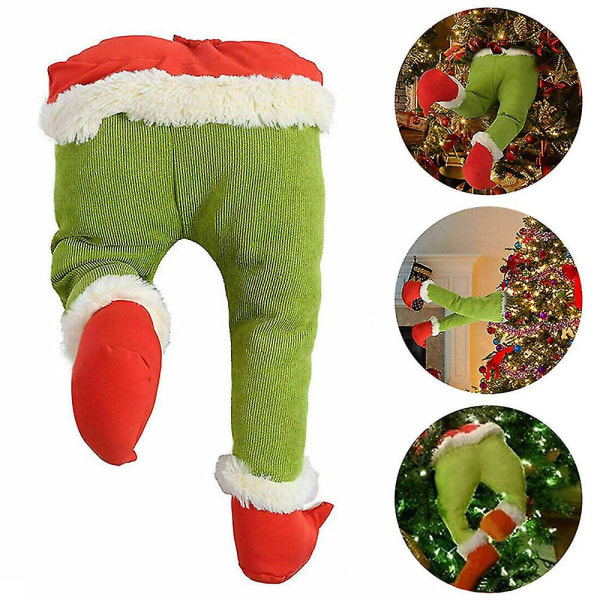 Grinchen stal benen Plyschdocka Xmas Tree Door Decor Christmas Party Ornaments