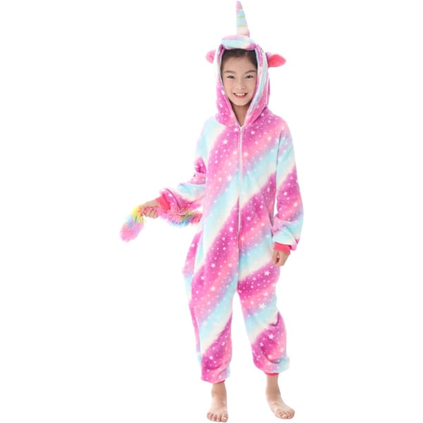 Børne/Unisex Fancy Dress Dyrekostume Onesie Pyjamas Jumpsuit Cosplay Kigurumi Jul Halloween Fancy Dress A-rosestarry 100