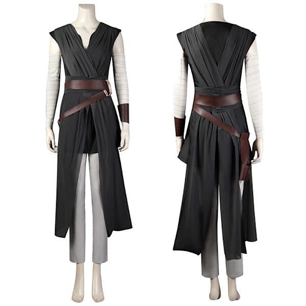 Star Wars cosplay Jedi Knight Rey cosplaydräkt Halloween tvådimensionell kostym Complete clothing + accessories L