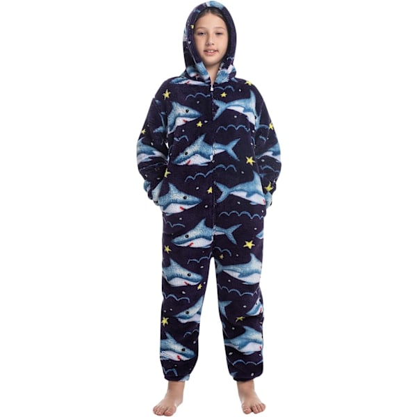 Børne unisex jumpsuits, 2022 kostume dyre onesie natkjole pyjamas hættede nattøj cosplay kigurum nattøj jul Halloween