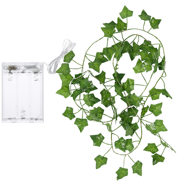Vattentäta solcellsdrivna julbelysning med lönnlöv 10M/5M/2M Trädgårdsdekoration för bröllop och fester Enkel installation utan kabel Battery powered 2M