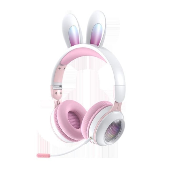 Tr?dl?sa h?rlurar Cute Ear Bluetooth -h?rlurar rosa körsbär