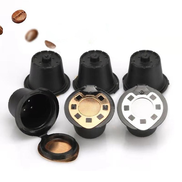3st rostfritt stål påfyllningsbar återanvändbar kaffefilterkapselkopp för Nespresso