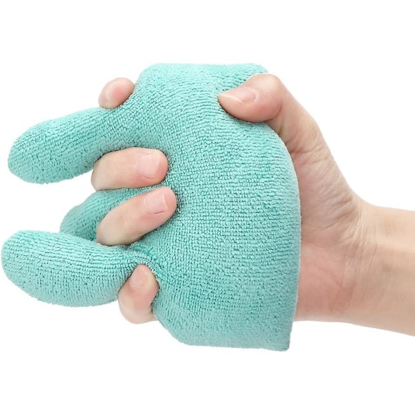 Hand- och fingeravlastning för kontraktur och hudnedbrytning, bekvämt skydd och fingerseparation (grön) Grön