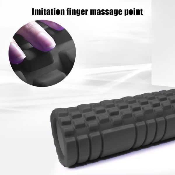 Round Foam Roller, Deep Tissue Massager Verktyg f?r fysiska Black