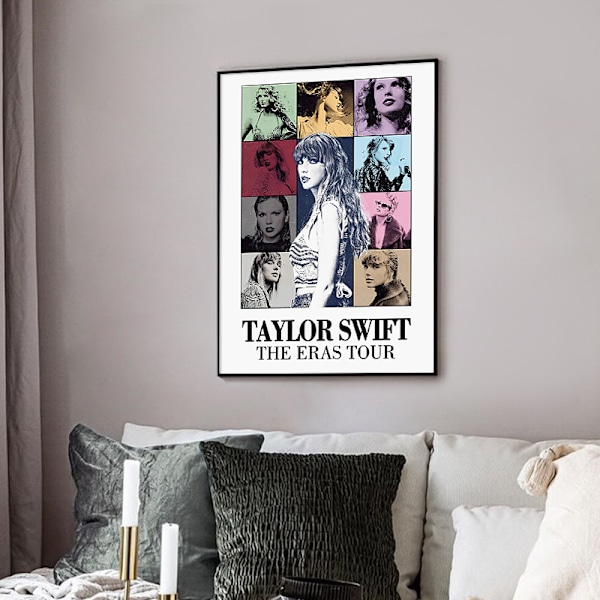 Pop-sanger lerretplakater for Taylor Swift for romestetikk Lerret veggkunst soverom The ears tour The ears tour The ears tour 20*30CM