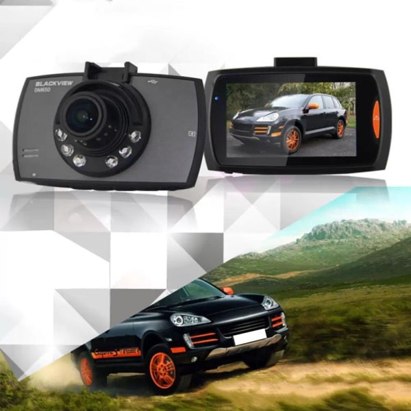 DVR Videoinspelare Bil Dash Camera 1080P G-Sensor Svart one size