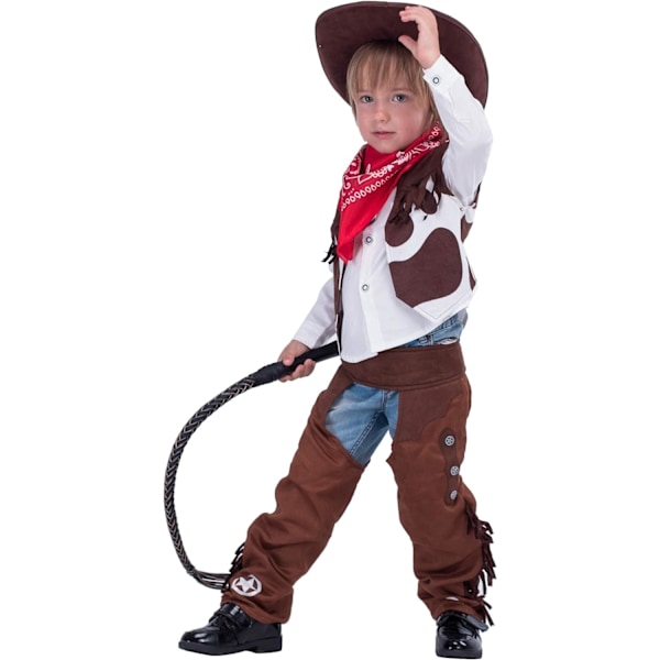 Cowboy Kostume Deluxe Sæt til Børn Halloween Fest Udklædning, Rollespil og Cosplay