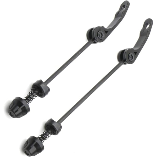 Road Mountain Bicycle MTB Wheel Hub Front and Rear Skewers Quick Release Skewer Clip Bolt Lever Axle QR 145/180 mm, a Pair