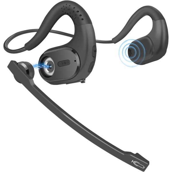 Bluetooth headset med avtagbar mikrofon - trådlöst
