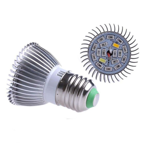 18W LED växtlampa E27 18 LED fullspektrum växtljus LED odlingslampa,