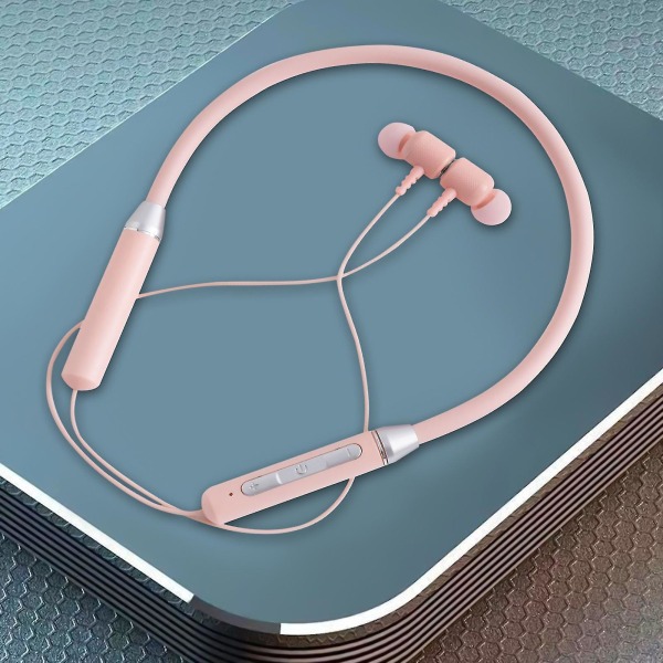 Bluetooth hörlurar med nackband, trådlösa hd-stereo-sporthörlurar, Bluetooth hörlurar runt halsen, brusreducerande mikrofon, magnetisk attraktion