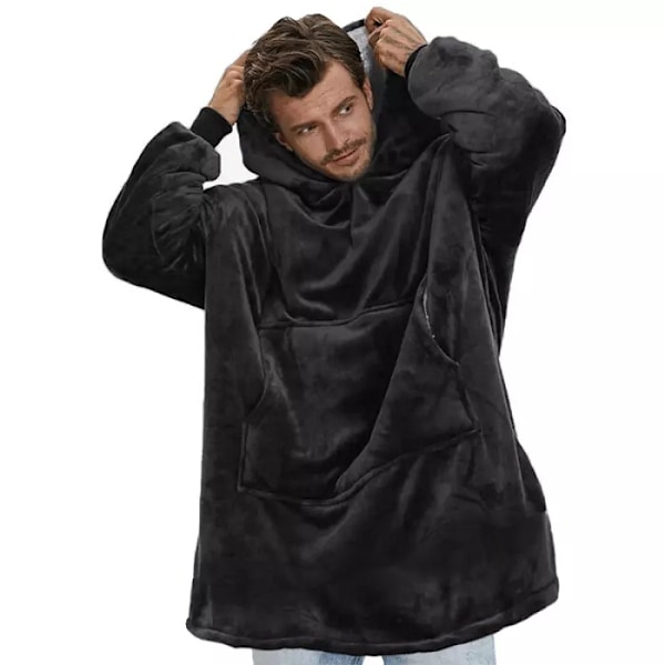 Snuggie Oversized Filtgenser Svart