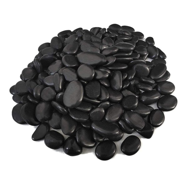 Akvarium sten sm?sten svart dekorativ sten hantverk f?r m?lning