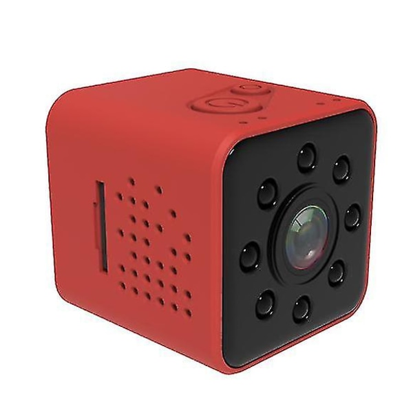 Hd 1080p minikamera Night Vision Sensor Recorder Vattentätt kamerahus (röd)
