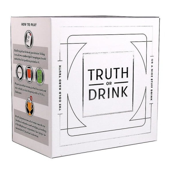 Truth or Drink Game Card Br?dspel Rolig rolig fr?gefest