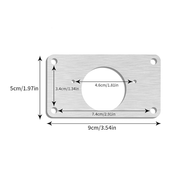 Korjauslevy saranoille 90x50mm 10-pakkaus