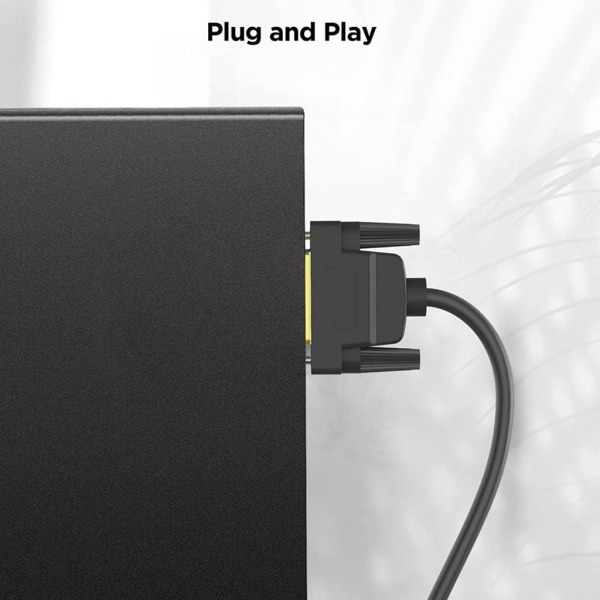 DVI till DVI-kabel - Dual Link hane till hane digital videokabel - DVI-D 24+1 Adapter