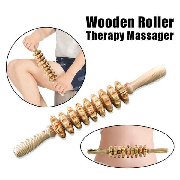 1:a tr? Roller Massager Kroppsavslappning Anti-halk massager