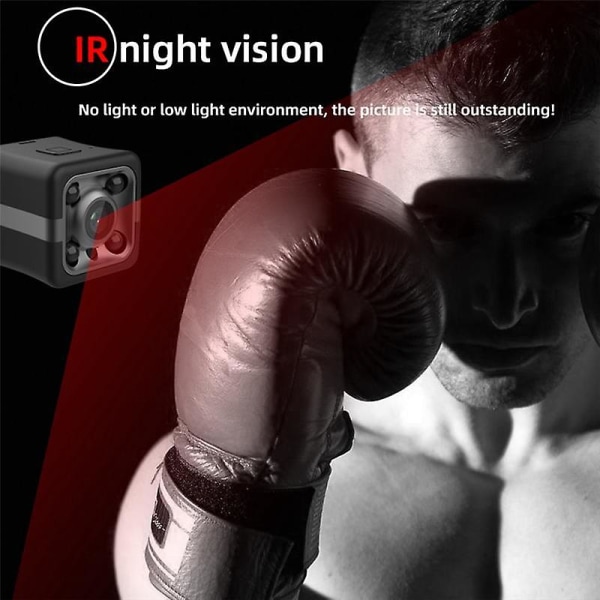 Cs01 Infraröd Night Automatic Vision Outdoor Camera 1080 Sports Dv Video Recorder Svart Grå