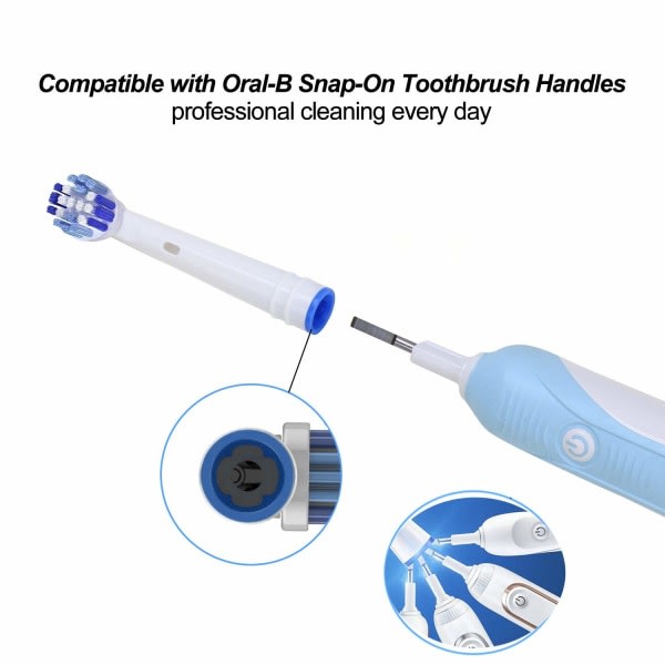 Ers?ttningstandborsthuvuden kompatibla med Oral B Braun, professionella elektriska tandborsthuvuden Precisionsborsthuvuden