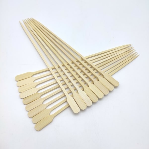 Bambu Paddle Grillspett-8,2 tum Cocktail Picks-Perfekt f?r