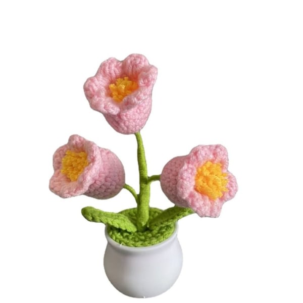 Bell Orchid Simulerad grön växt ROSA rosa