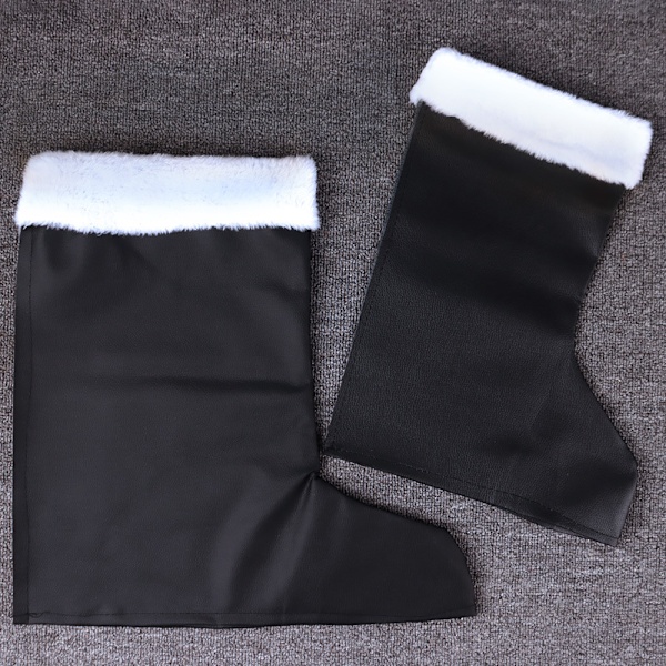 Juldekorationer Tomte Kostym Tomte Stövlar Julskor Julstövlar i Läder Adult One Size