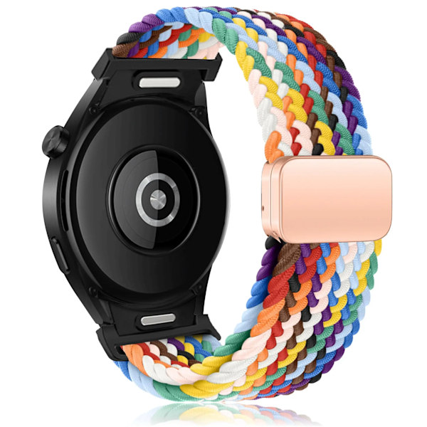 Flettet armbånd for Samsung Galaxy Watch 6 4 classic/5 Pro 45mm 47mm 43mm 44mm 40mm Magnetisk armbånd uten mellomrom Galaxy Watch 6 stropper Pride Edition pride edition 4 classic 42mm 46mm