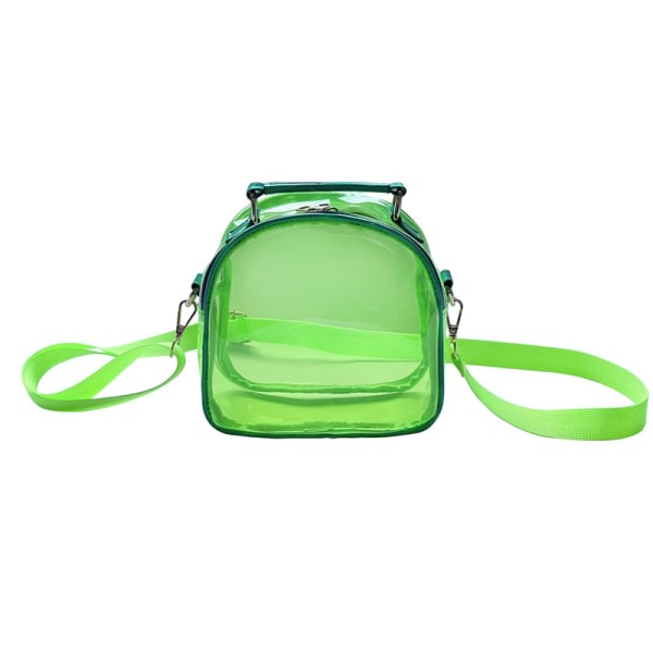 Mini handhållen Jelly Small Bag PVC Damväska, Trendig Grön