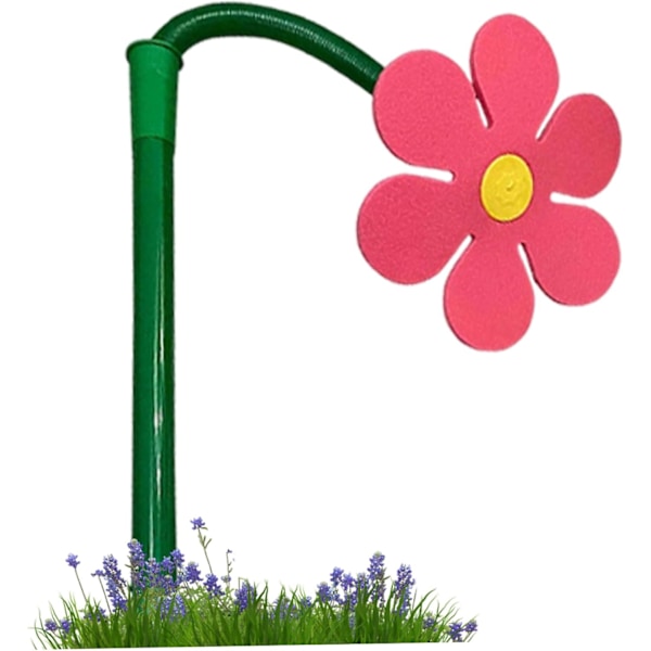 Flower sprinkler for large areas, easy to install with hose connector, suitable for garden watering, red sprinkler