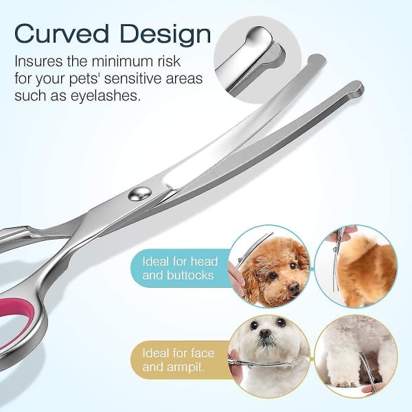 Dog Grooming Scissors Kit Professionell s?kerhetsgallringssax Kam