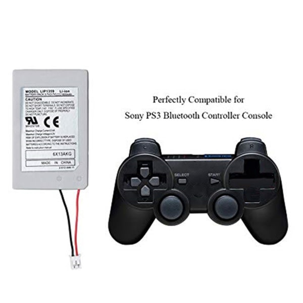 Tr?dl?s handkontroll 1800mAh batteripaket Ers?ttning f?r PS3 Bluetooth-kompatibel kontrollkonsolladdning