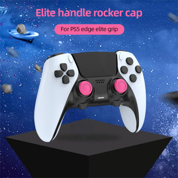 6st Tumspaksgrepp Caps Joystick Rocker Cover f?r PS5 Edge Elite Joystick Gamepad Joystick Grip Controller Tillbeh?r Pink