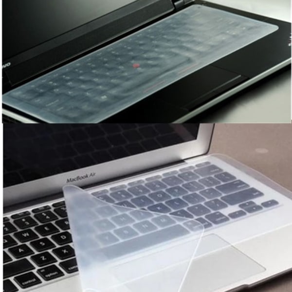 3st Universal Laptop PC Notebook Silikon Clear Tangentbordsskydd Skin Cover - 14-tums