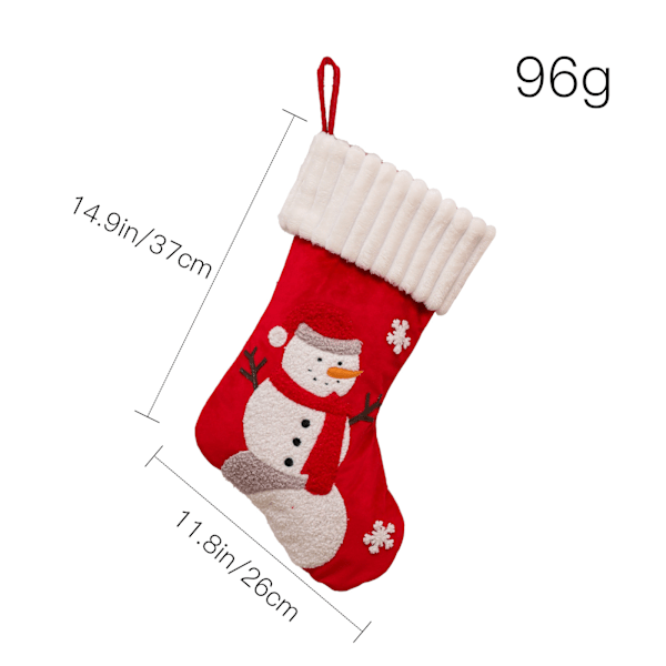 Uudet joululahjat, suuret kirjailut vanha mies lumimies joulu sukat joulukuusi takka koriste lahja sukat Christmas Snowman Socks