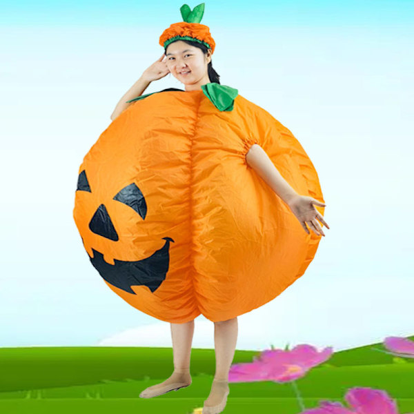 Rollespil rekvisitter Halloween tegneserie dukke cos sjov årlig fest sjov klovn græskar oppustelig kostume-FCL Adult pumpkin 150-190) cm One Size