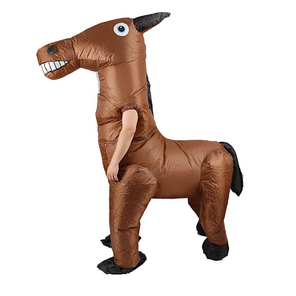 Rollespil rekvisitter Halloween tegneserie dukke cos sjov årlig fest sjov klovn græskar oppustelig kostume-FCL Export material active horse adult One Size