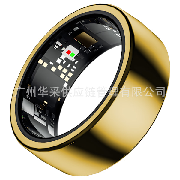 Ny LA380 smart ring hjertefrekvensovervåkingsring søvnovervåking dyp vanntett kamera skritteller trening Gold No. 8/16 inches