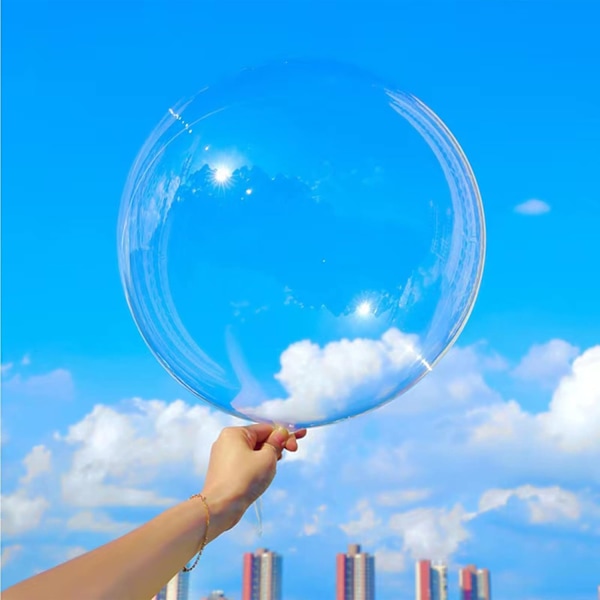 6 Large Clear Balloons, Fillable Bubble Balloons for Gifts and Decorations