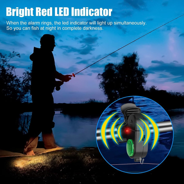 4-pack fiskebettlarm - elektronisk fiskeindikator