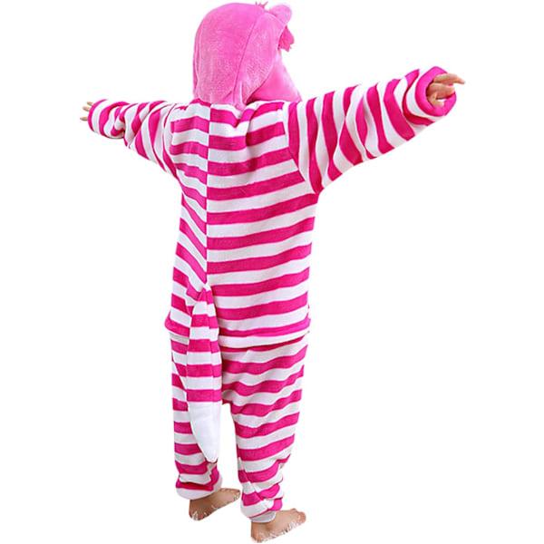 Barn unisex jumpsuits, 2023 kostyme dyreonesie nattkjole pyjamas hettegenser cosplay kigurum nattøy jul Halloween cheshirecat 130