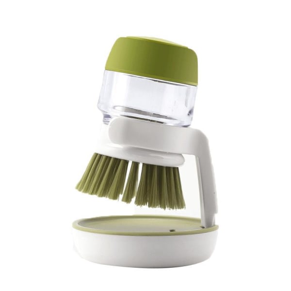 Diskborste för tvåldispenser -- Grön handborste för kök för Cleani