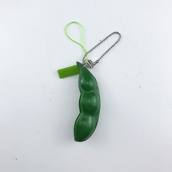 1 st Squeeze Bean Toys Peanut Edamame Keychain Extrusion Bean Stress Chain Toys