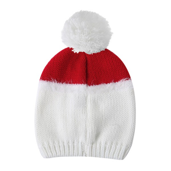 Christmas Hat Christmas Beanie Hat for Kids Xmas nyår vit körsbär